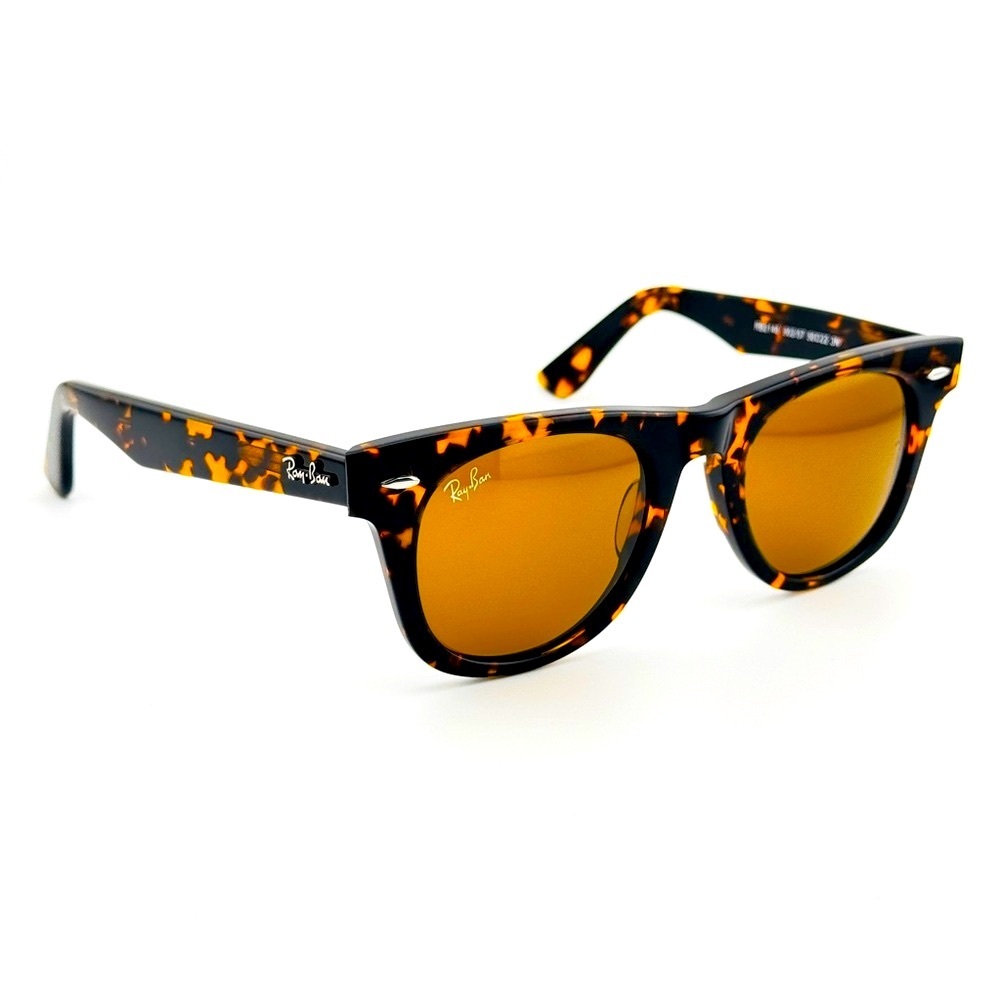 Ray-Ban Sunglasses RB2140 Wayfarer Classic Tortoise Frame Brown Lenses 50mm New! - Picture 6 of 13